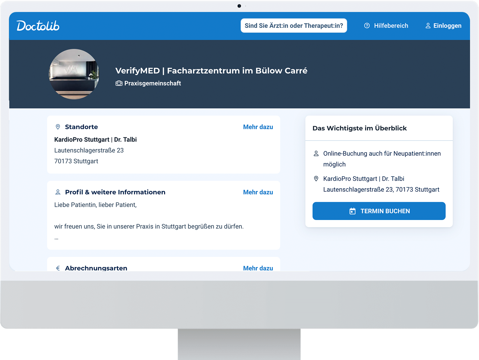 Fachartikel über das verifyMED Facharztzentrum